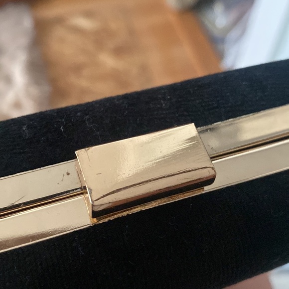 Lulu cross body Bride Bag Black and Gold - Picture 5 of 5